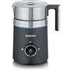 SEVERIN Montalatte Elettrico a Induzione, 500 ml, 500W, 3 programmi, Monta a Caldo e Freddo, Funzione Cioccolata Calda, con Anello Led, Contenitore Inox Lavabile, 19,5 x 15,5 x 23,6 cm, Nero - SM 3585