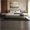 tectake® Tappeto Salotto, Tappeto Pelo Corto, Tappeti Salotto Design Elegante, Tappetino morbido, Lavabile in Lavatrice, Ideale per Sala da Pranzo, Camera, Studio, Soggiorno - Nero - 160 x 230 cm