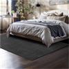 TecTake® Tappeto Salotto, Tappeto Pelo Corto, Tappeti Salotto Design Elegante, Tappetino morbido, Lavabile in Lavatrice, Ideale per Sala da Pranzo, Camera, Studio, Soggiorno - Antracite - 120 x 170 cm