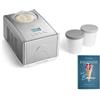 Springlane Kitchen SPRINGLANE Gelatiera Emma 1,5 L con compressore autoraffreddante 150 W, in acciaio inossidabile con contenitore per il ghiaccio rimovibile (Argento - 2 contenitore, 1.5 L)