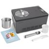 Springlane Kitchen SPRINGLANE Gelatiera e yogurt Elisa 2,0 L con compressore autolaffreddante da 220 W, in acciaio inox con funzione di raffreddamento e riscaldamento (Elisa antracite, gelatiera + contenitore aggiuntivo