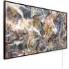 Könighaus pannello riscaldante a infrarossi - 1000 Watt | 5 anni di garanzia | Doppia protezione surriscaldamento | Corpo ultrapiatto per 14-26 m² | Colore cornice: nero | Motivo: 08. Pietra naturale