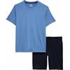 Marks & Spencer Pigiama in Puro Cotone Uomo Blu