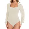 Joyshaper Body Bodysuit Da Donna Langarmbody Elegante Topo Semitrasparente Langärmel