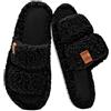 Donpapa Pantofole Donna Scarpe da Casa Ciabatte Memory Foam Suola Antiscivolo Peluche Aperta Comode Fluffy Slippers Rosa 270