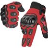 WESTWOOD FOX Guanti da moto per uomo e donna, guanti da moto con dita intere, per BMX, MX, ATV, MTB, equitazione, caccia, arrampicata e sport all'aria aperta (2XL, NERO)