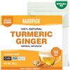 HANDPICK Tisana Curcuma e Zenzero - 100 filtri ecologici, senza caffeina e senza glutine, con radice pura di zenzero e curcuma