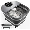 COMFIER Pediluvio Massaggiatore Piedi Elettrico con Calore e Massaggio Rotante Automatico, Getto d'Acqua a 180°, Ampio Display LED, Piastre Massaggianti Rimovibili, Regalo per Familiari e Amici