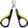 Candure Tagliaunghie Gatto Professionale Tagliaunghie Coniglio Acciaio Inossidabile- Unghie Gatto Fresa per Cavie, Uccelli, Cuccioli, Gattini e Cani Piccoli Animali (Giallo)