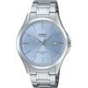 Casio Orologio Uomo MTS-115D-2A2V Acciaio Quadrante Blu Vetro Zaffiro 50 m