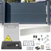Jaxguom Trasmissione per cancello scorrevole 750W, motore per garage fino a 1600kg, set motore per cancello scorrevole da telecomandi e funzione di chiusura automatica, motore per cancello a