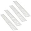 sossai® Griglia di ventilazione in alluminio - Alucratis (4 pezzi) | Rettangolare - dimensioni: 44 x 6 cm | Colore: bianco | areazione