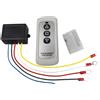 Vilgftyiet Telecomando wireless per verricello elettrico da 12 V, trasmettitore ABS 40 x 90 mm con ricevitore, compatibile con verricello auto e controlli industriali, bianco/nero
