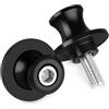 TRASH BIN Tamponi Paratelaio Protezioni Per KAWASAKI Z650 Z800 Z900 Z1000 Z1000SX ZX6R ZX10R Per NINJA 650 400 Supporto Per Moto Vite M8 Forcellone Bobine Slider(Black)