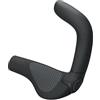 Ergon GP5 EVO - Manopole per bicicletta con manubrio integrato, colore: nero, taglia L
