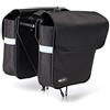 Boninbike BONIN Borse Laterali con Chiusura a Strappo Nere