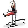 Mobiclinic® fitness, Stazione per esercizi, 9 in 1, Domifit, 8 altezze regolabili, Panca reclinabile, Multifunzionale, Antiscivolo, Imbottita