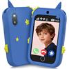 pmstuy Telefono per Bambini, 4G Telefono Giocattolo per Bambini GPS Videochiamata Chiamate Fotocamera Contapassi Modalità Scuola Sveglia, Touchscreen Cellulare per Bambino per Ragazzo e Ragazza Regalo