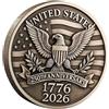 Generico Marine Challenge Coin - 2025 250th Commemorative | Collezione Militare Artistica 3D | Medaglia storica Artigianale | Moneta veterana per Il Regalo commemorativo di Laurea