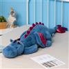 Ololele Drago di peluche, 110 cm, 2,8 kg, grande drago blu peluche giocattolo per bambini e adulti