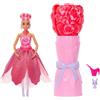 Barbie Petal Pop, bambola profumata con abito rosa e accessori, sorpresa bouquet con coniglietto e accessori come annaffiatoio, collana e orecchini, JMF59