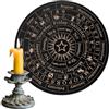 Jlobnyiun Tavola Divinatoria con Pendolino - Accessorio Divinatorio Decorativo Per Messaggi In Legno,Gioco Di Divinazione Per Principianti, Famiglia E Amici