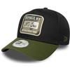 New Era Cappello da baseball 9Forty Aframe mimetico per adulti, nero