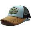 Surf Monkey Cappellino Trucker Imbottito Regolabile con Griglia - Berretto Foam riciclato - Taglia unica, Beige / Maroon, Taglia unica