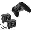 PUSOKEI Batteria Ricaricabile per Controller per Serie X/S, Batteria da 1400 MAh con Cavo di Ricarica USB C, Display LED Digitale (BLACK)
