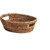H&H Cesto in Rattan con Manici Ovale 23x18x7hcm