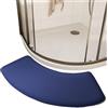 AYWTIUN Tappeto doccia curvo Tappetino for porta del bagno curvo, tappetino assorbente doccia, piedi WC e ispessito(Blue)