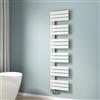 EMKE Scaldasalviette termoarredo piatto,Termoarredo da Bagno,1599 x 400 mm,Bianco,collegamento laterale,684W,radiatore scaldasalviette ad acqua calda