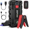 BRPOM Avviatore Batteria Auto, 9000A 26800mAh Avviatore di Emergenza per Auto/Moto, (Motori Fino a 10.0L Gas o 8.0L Diesel) Torcia a LED,Porta USB da per Smartphone
