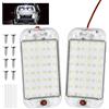 URAQT Luci LED da Tetto Interni Auto, 12V 48 LED 800LM Super Luminosa Illuminazione Interna per Auto LEDs Luce con Interruttore ON/Off,Lampada Camper per Autos Camion Van Barca Rimorchio Roulotte(2pz)