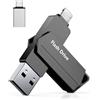 Snakwip Chiavetta USB per iPhone 256GB MFi Certified 3 in 1 Penna USB 3.0 Lightning chiavette USB c Photostick Pen Drive Pennetta per iPhone/iPad/iOS/Android/Mac/PC - Memoria Esterna(Nero)