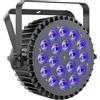 Ukfog RGBWA UV 200W Par LED, 18 Luci da Palco D MX 7/10CH con Stroboscopio e Attivazione Sonora, Illuminazione Discoteca per Spettacoli Bar Feste Matrimoni Halloween