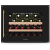 KLARSTEIN Vinsider Victoria 28 - Cantinetta per Vini, 28 Bottiglie, 1 Zona, 5-20 °C, Touch Control, LED, Ripiani in Legno, Silenziosa, da Incasso, Nero