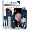 Udivita Otoscopio Pulizia Orecchie Flessibile Digitale con Telecamera HD 10mp WiFi Rimozione Cerume - UdiGuard Pro-Clean Kit Con Pinzette e Punte Sostituibili per Orecchie Naso Gola - Adulti e Bambini