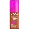 NYX Professional Makeup Fondotinta Soft Matte, Coprenza Modulabile, Tenuta Fino a 24H, Formula Arricchita con Acido Ialuronico, Guaranà e Vitamina C, Make Em Wonder Foundation, Mahogany, 30 ml
