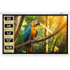 tectake® Schermo Proiettore 16:9 4K HD, 160 x 90 cm (72), Telo Proiettore Regolabile, Bordo Nero Per Parete, Schermo Portatile Cinema Home Theatre, telo per proiettore avvolgibile per casa, scuola