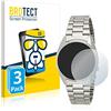 brotect Pellicola Vetro per Seiko 5 Automatik SNXS77K | 3 Pezzi Chiara Protezione Schermo Made in Germany Durezza 9H Anti-Graffio Glass Screen Protector