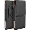 moex Custodia Plug Case per Nokia 230 con clip per cintura, in pelle PU, da inserire in pelle, colore: Nero