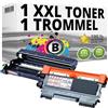 Inkadoo Toner + tamburo compatibile per Brother DCP-7055w 7057 HL-2130 2135w FAX 2840 2845 2940