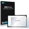 savvies 7 Pellicola Protettiva per PC touch panel con 7,0 Pollici (17.8 cm) [152.5 x 91.5 mm, 15:9] 6 Pezzi - Protettivo Ultra Trasparente