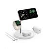 Anker Caricatore Wireless iPhone Magnetico 3 in 1, Certificata Qi2 15W Compatibile con MagSafe, per iPhone 17 Pro Max/Serie 16-12, AirPods Pro, Apple Watch Ultra (Caricatore USB C e Cavo Inclusi)