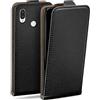 moex Custodia a Portafoglio per Redmi Note 7/ Note 7 PRO / 7S, Pieghevole, Protezione Completa a 360 Gradi, Pelle vegana, Custodia per Cellulare con Chiusura Verticale, Magnetica, Profondo - Nero