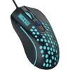 Celly Hive, Mouse con Filo Ergonomico Linea Sparco, Design Alveolare, Click Silenzioso, Luci LED Rainbow, DPI Regolabili, Installazione Facile Plug&Play con Porta USB-A