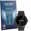 savvies 18 Pezzi Pellicola Protettiva per Orologi (Circolare, ø: 32 mm) Protezione Schermo Trasparente