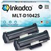 Inkadoo Toner compatibile con Samsung MLT-D 1042 S/ELS / 1042S, contiene 2 cartucce toner nero SCX-3205 W ML-1860 ML-1660 SCX-3200 ML-1865