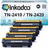 Inkadoo Toner compatibile per Brother TN 2410 / TN 2420 per DCP-L 2510 2530 2537 2550 HL-L 2310 2350 2357 2370 2372 2375 MFC-L 2710 2712 2730 2732732 2735 2750 (confezione da 4)